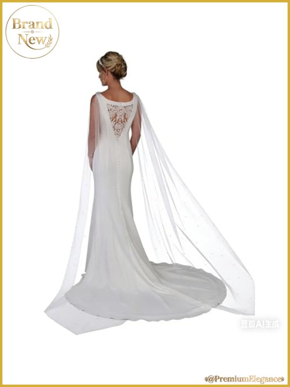 Lace Tulle Rhinestone Wedding Wraps Shawls Stole Boleros Capelet